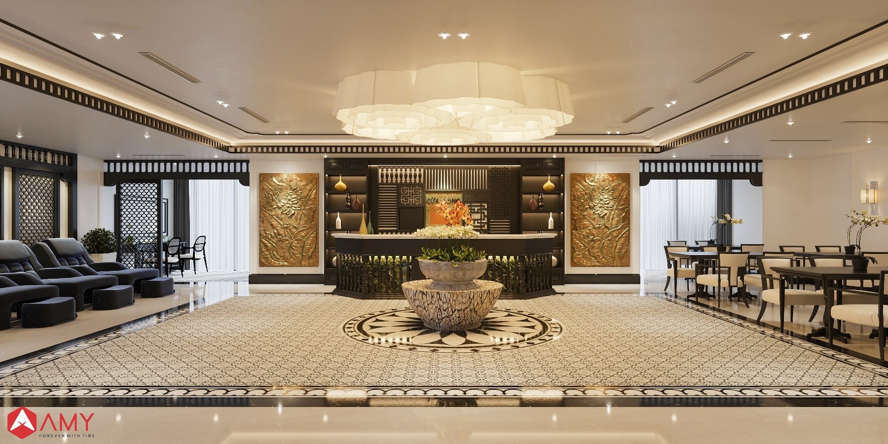 Spa trị liệu phong cách Indochina